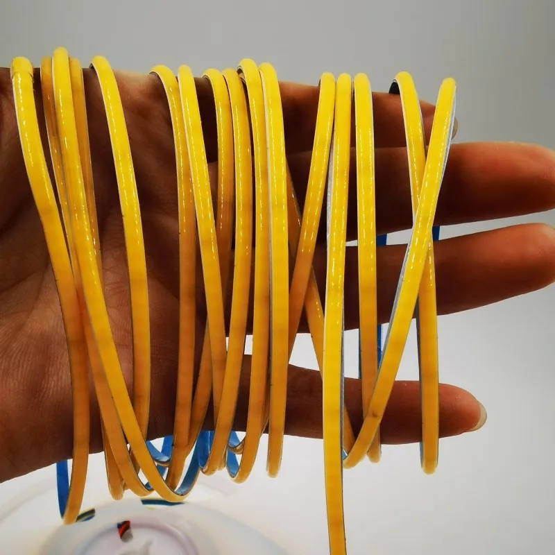 Ultra Thin COB LED Strip 3mm 5mm DC12V/24V 400Leds/m RA90 High Density Flexible FOB Ribbon Rope Tape Dimmable Linear Lighting