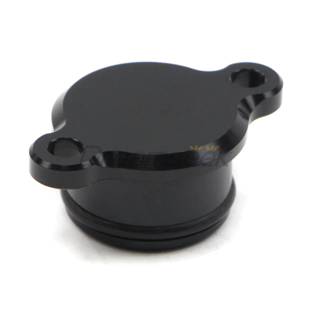 Oil Injection Pump Delete Block Off Plug for Yamaha PW80 PW50 Y-Zinger 1991-2024 Motorcycle Hardware CNC Aluminum Black / Chrome