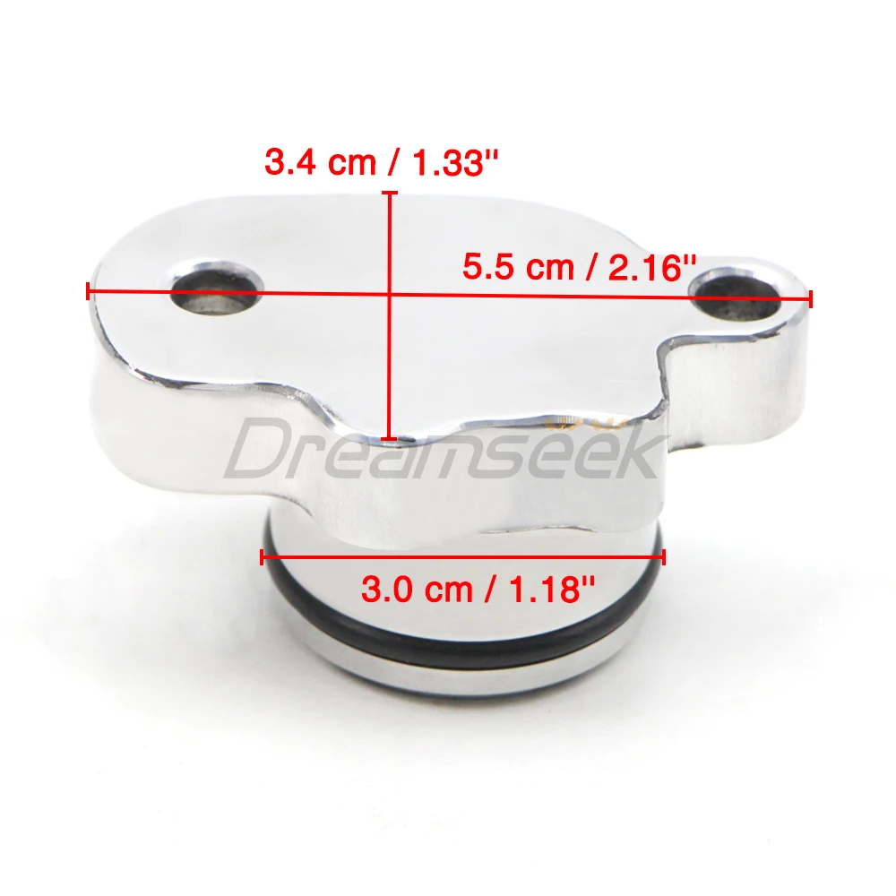 Oil Injection Pump Delete Block Off Plug for Yamaha PW80 PW50 Y-Zinger 1991-2024 Motorcycle Hardware CNC Aluminum Black / Chrome