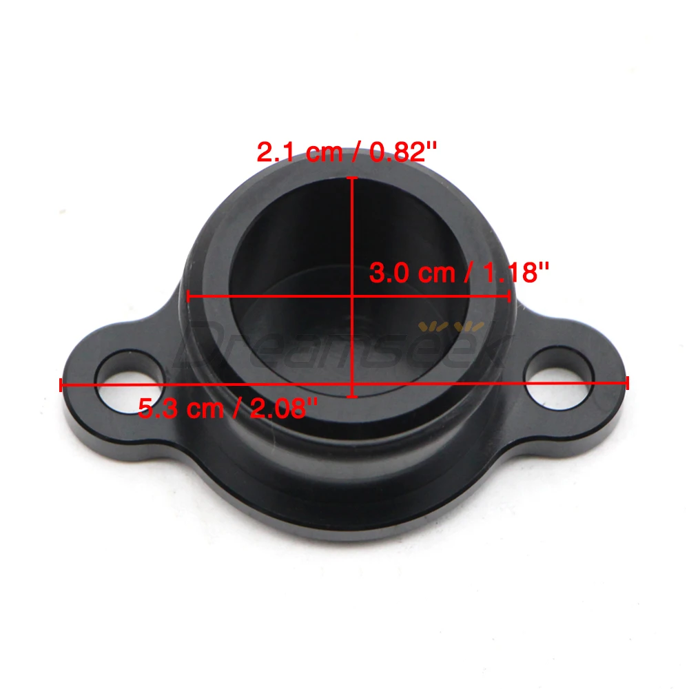 Oil Injection Pump Delete Block Off Plug for Yamaha PW80 PW50 Y-Zinger 1991-2024 Motorcycle Hardware CNC Aluminum Black / Chrome