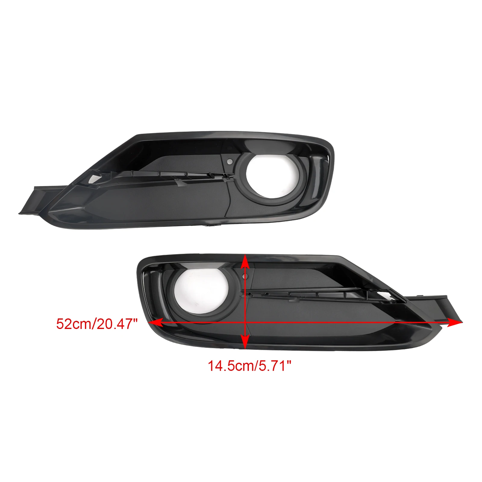 Artudatech 2PCS Front Bumper Fog Light Grille Covers Fit for BMW 3 Series F30 F31 2013-2015