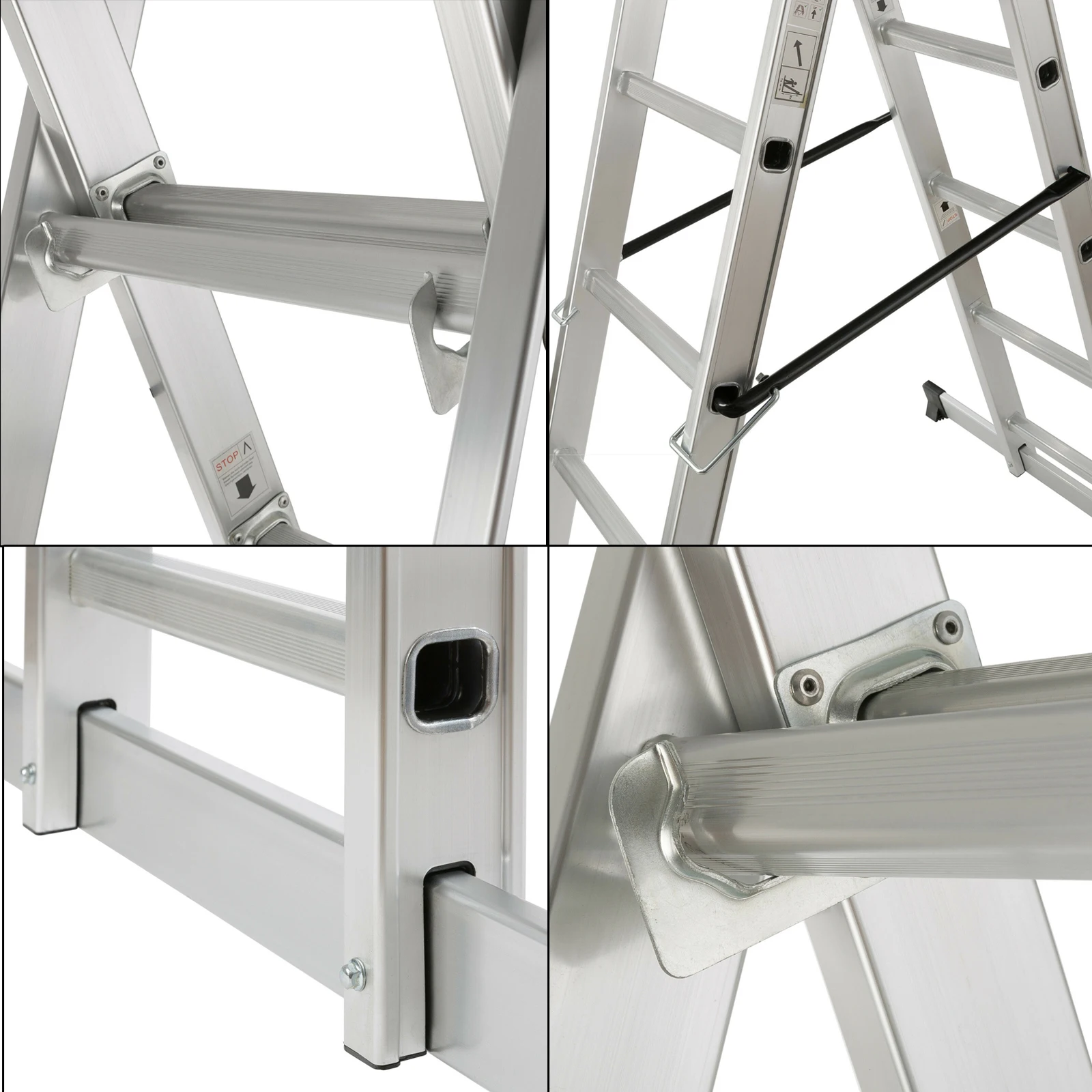 Aluminium Working Ladder Step Platform Multi Purpose Scaffold Tower 3 IN 1 Folding Working Scaffold Scaffolding Platform Ladder