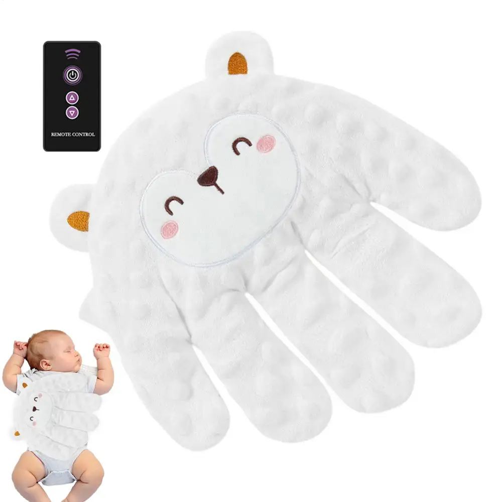 Baby Soothing Palm Hand Remote Control Baby Soothing Palm Baby Sleep Patting Toy Soft Electric Baby Hand Pillow Baby Sleep