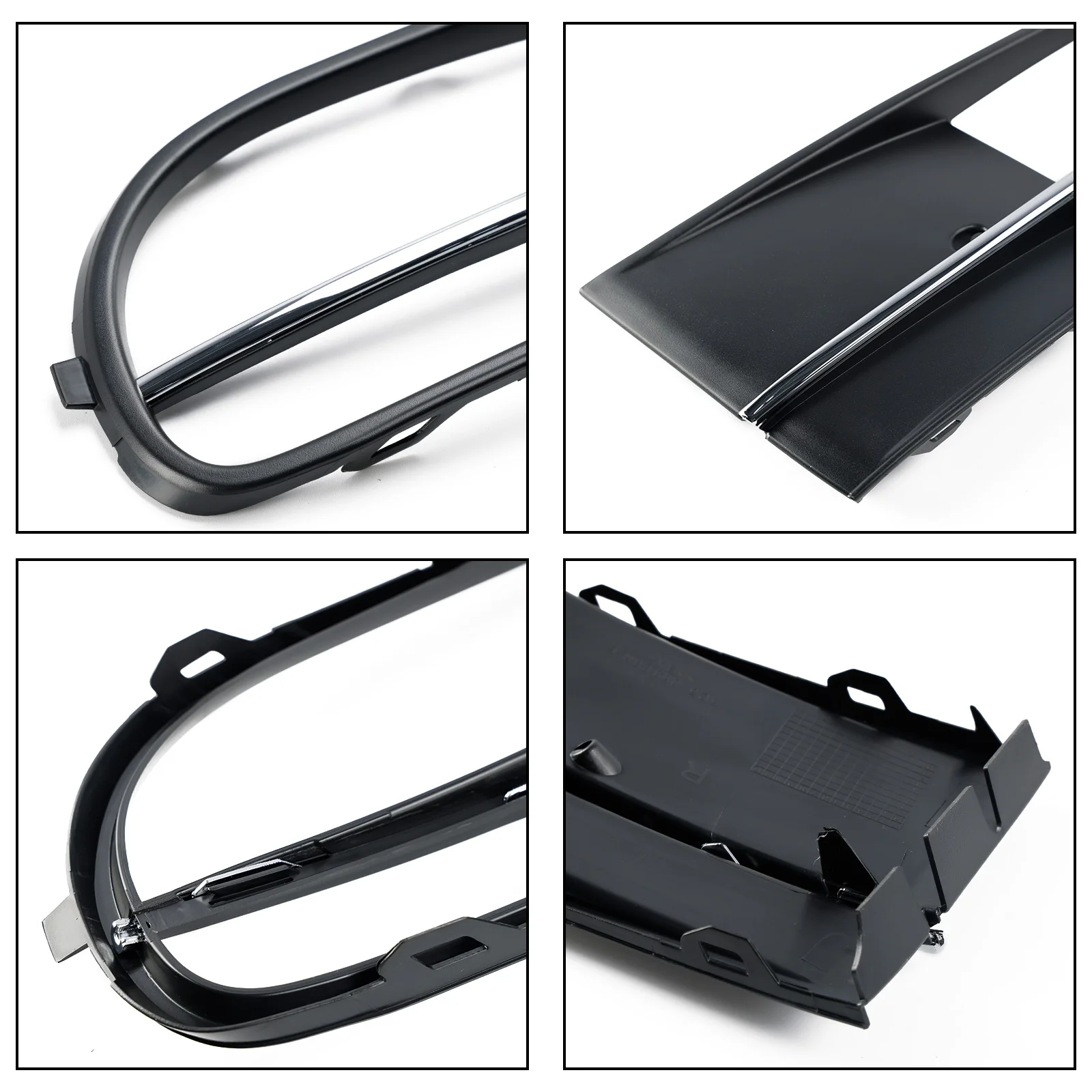 Artudatech Front Bumper Lower Grille + Fog Light Grill Fit for VW Beetle 2012-2016 W/ Chrome