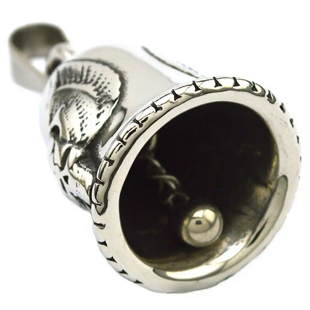 Punk Style Angel Wings Love Bell Pendant Motorcycle Motorcycle Riding Amulet Pendant Rock Party Good Luck Riding Bell Biker Bell