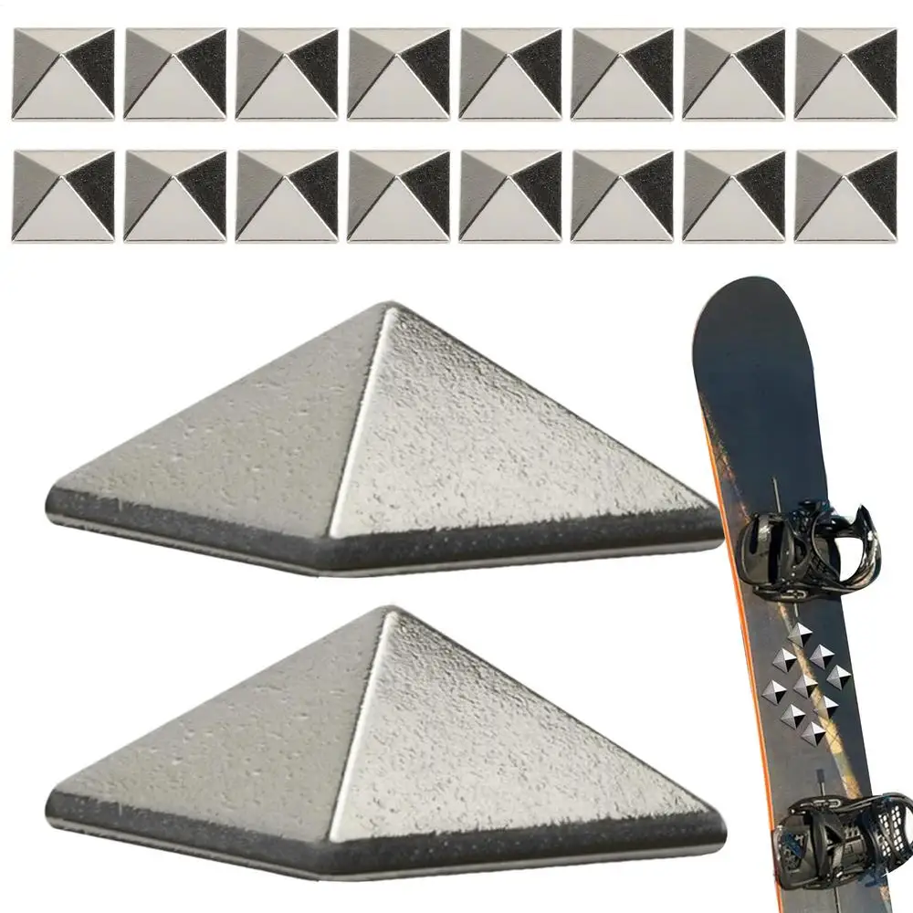 18pcs Snowboarding Pad Accessory Anti Slip Zinc alloy Material for Improving Skid Resistance Durable Exquisite Lightweight