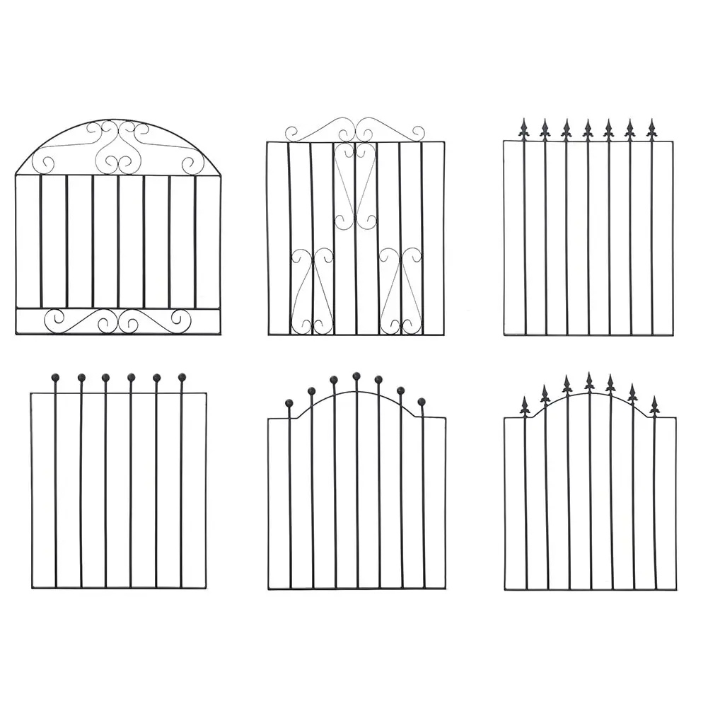 【Breeins】Modern House Grill Designs Front Door Wrought Iron Main Gate For Garden