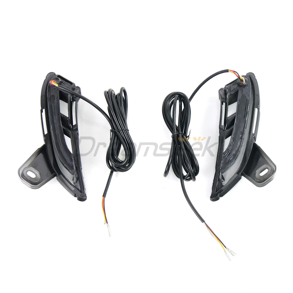 LED DRL Daytime Running Light for Toyota Land Cruiser Prado J250 LC250 2024+ Bumper Fog Lamp with Sequential Dynamic Turn Signal