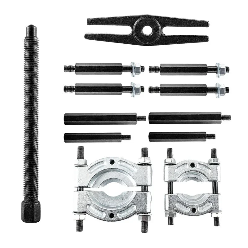 12 IN 1 Gear Bearing Splitter Fly Wheel Seperator Puller Set Kit with Red Case