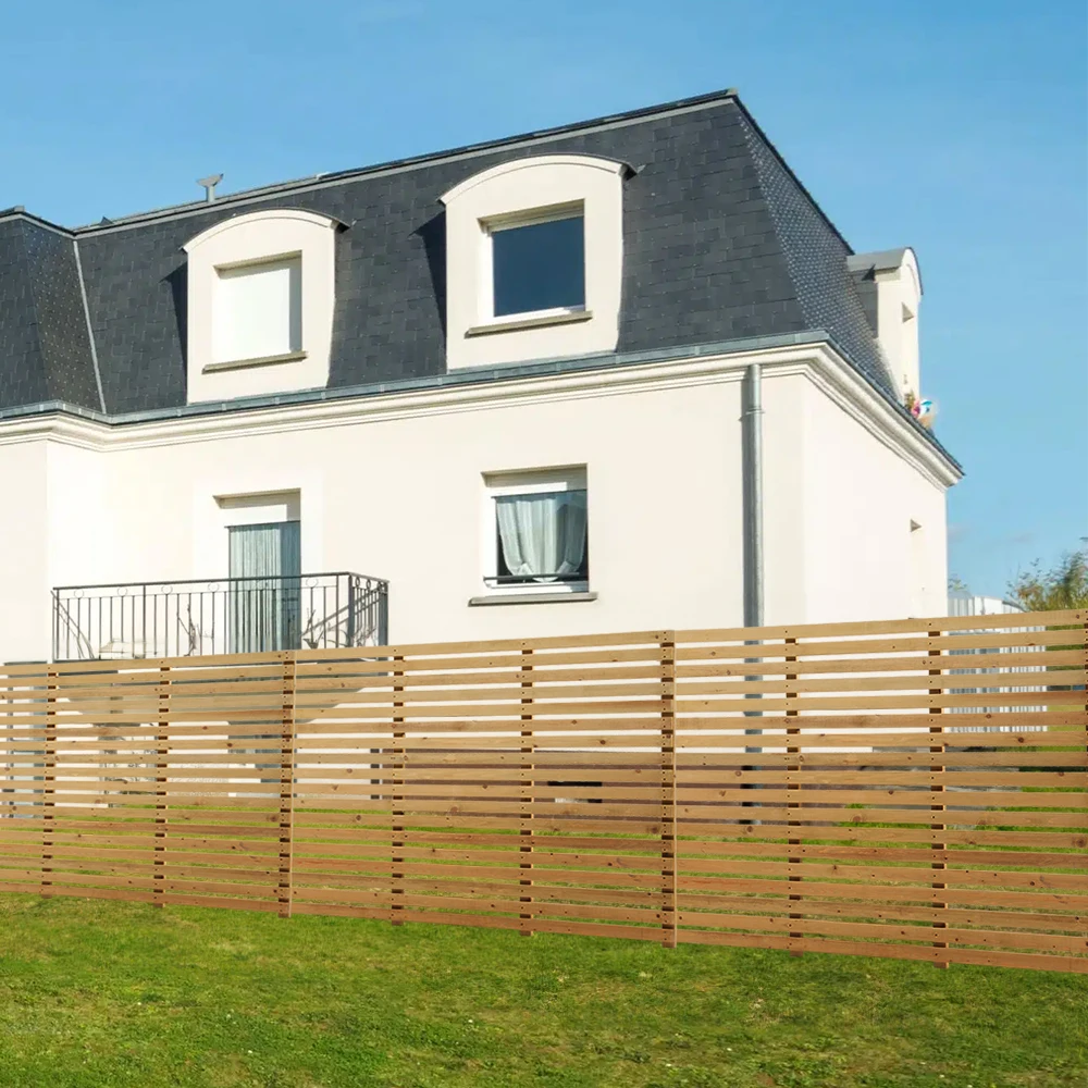 Garden Wood Fence Gate for Outdoor Waterproof and Anti-corrosive Paint Pine Fence Gate