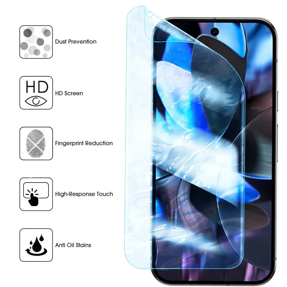 For Google Pixel 9/9 Pro/9Pro XL Hydrogel Film Soft Screen Protectors HD Clear Anti-scratch Tempered Glass Camera Lens Films