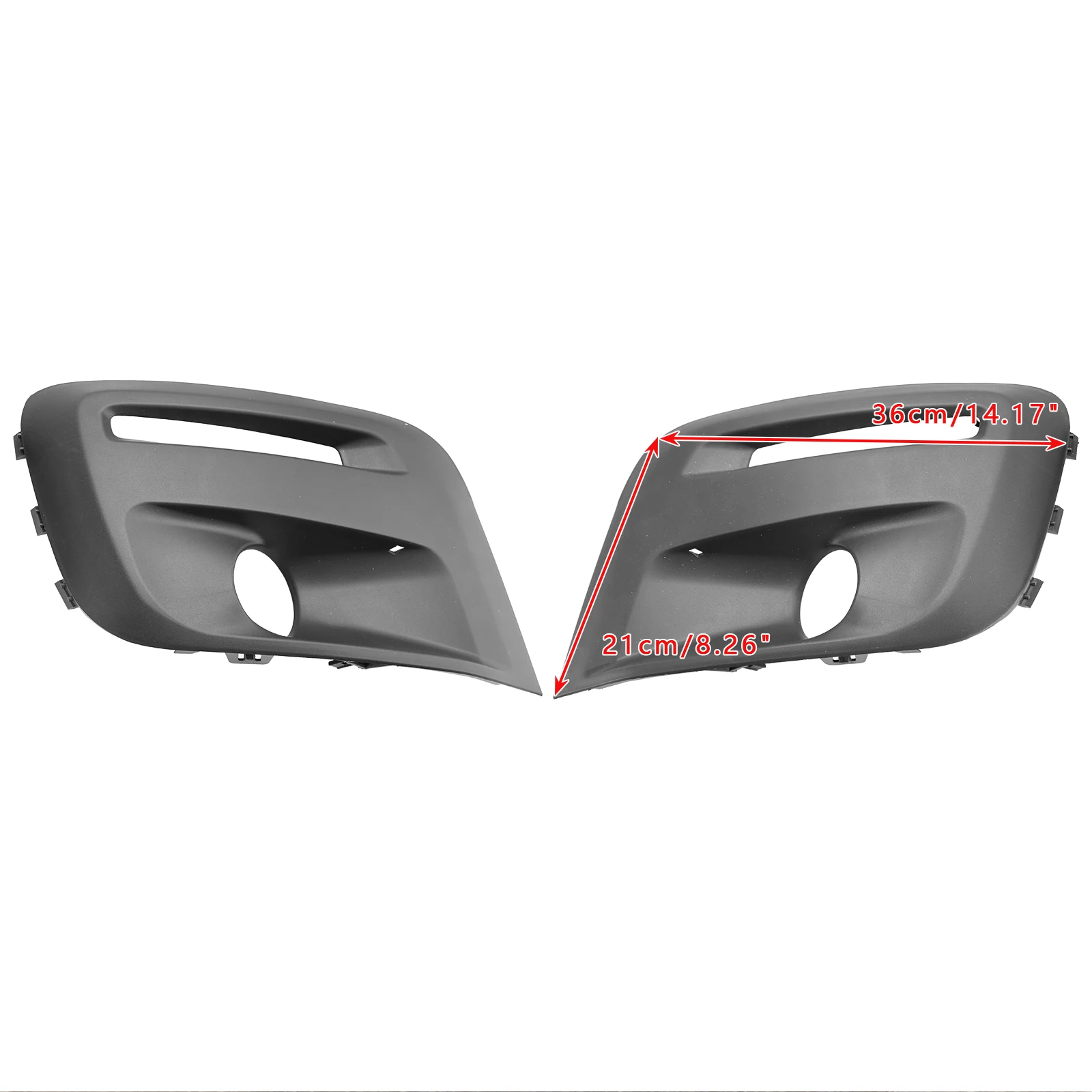 Artudatech Front Bumper Foglight Grille Fit for Citroen Berlingo Fit for Peugeot Partner 2015-18