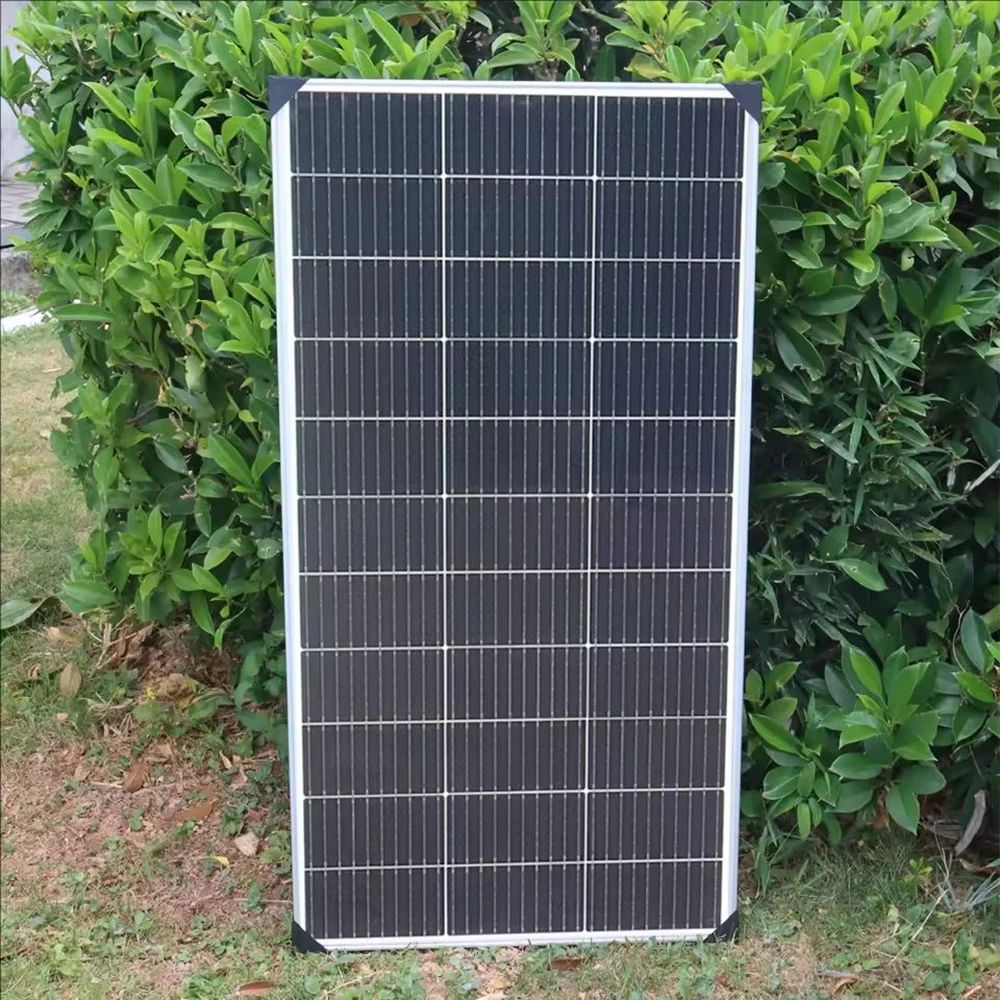 Photovoltaic Panel 150W 120W 100W 50W Flexible Solar Panel Aluminum Frame for Home Balcony Camper RV Car Boat Outdoor Travel