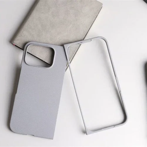 Sandstone Matte Hard PC Flip Phone Case for Google Pixel 9 Pro Fold Ultra Thin Anti-fall Full Protect Bumper for Pixel Fold 2