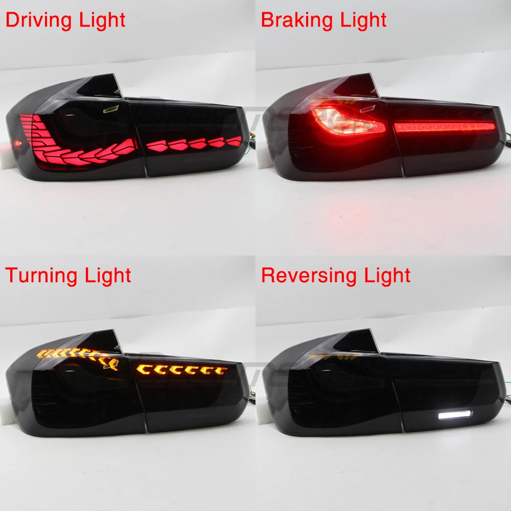 LED Rear Tail Light Assembly for BMW 3 Series F30 F35 & F80 M3 2012-2019 Brake Turn Signal Lamp Taillamp Driving Reversing Light