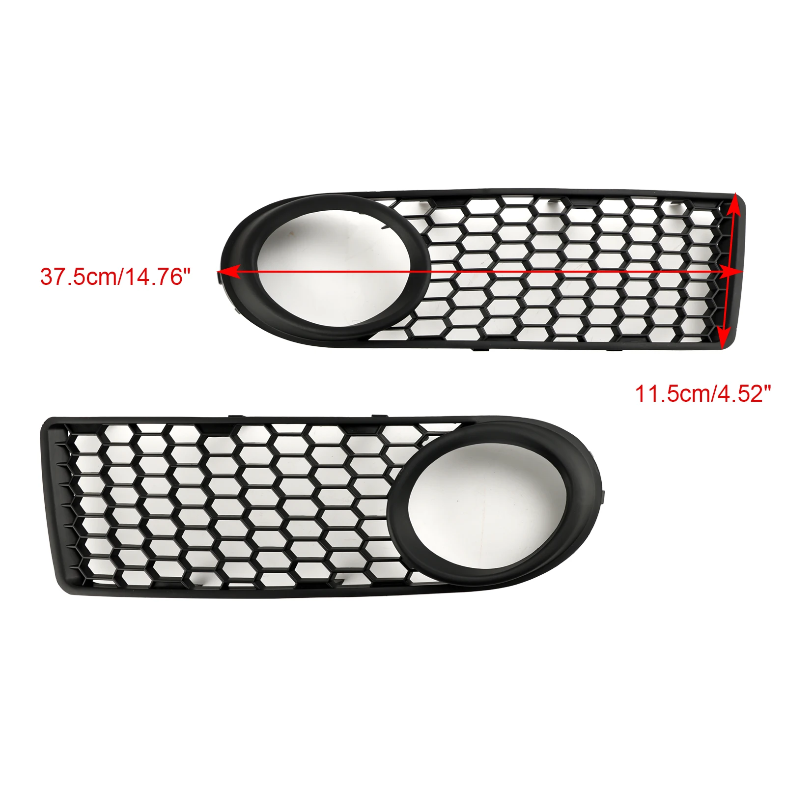 Artudatech Front Bumper Fog Light Grille Fit VW Volkswagen Beetle & Beetle Convertible