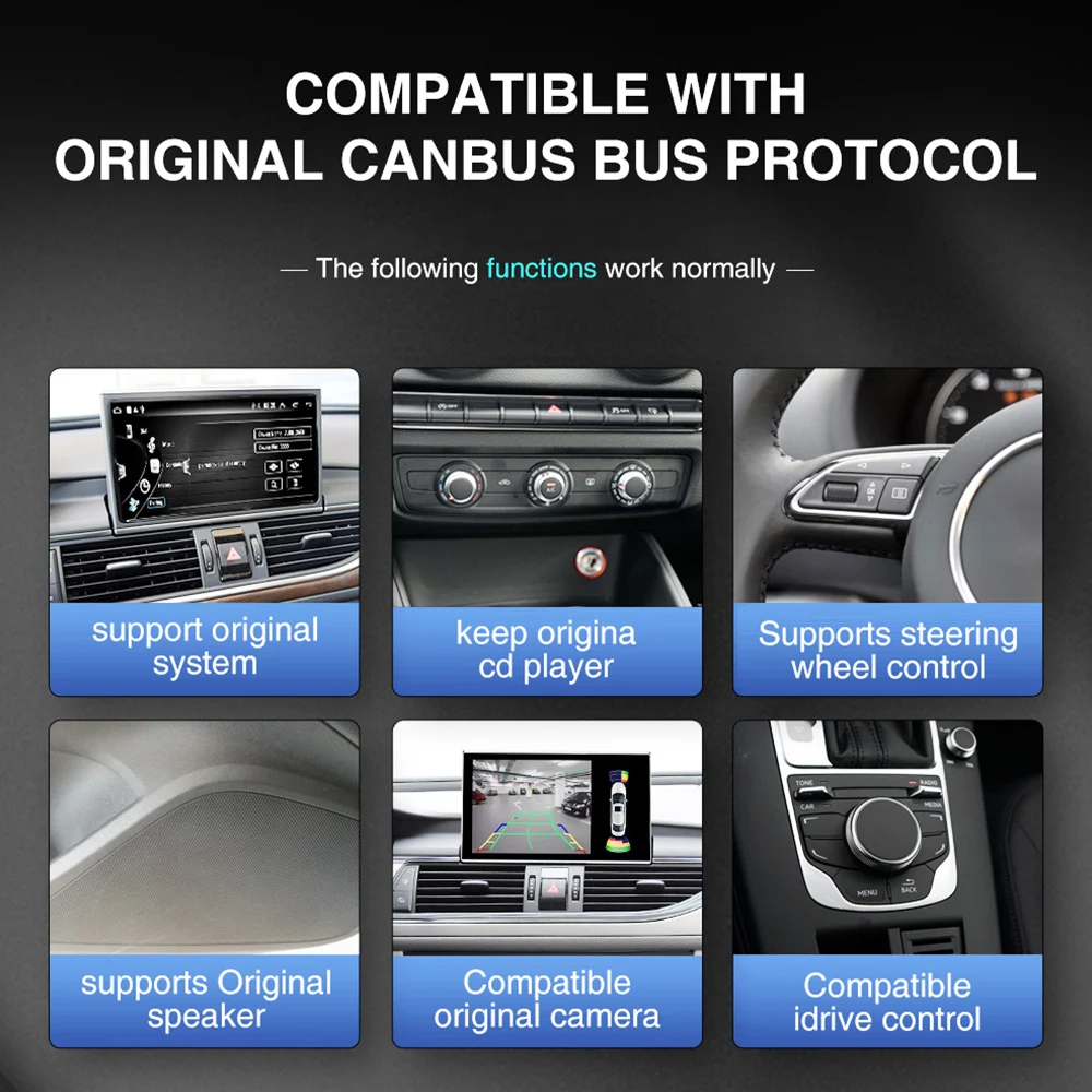 Carplay 4G 2Din Android 13 Car Radio for Audi A5 2009-2012 Multimedia Video Player GPS DSP Autoradio RDS with AirPlay Function