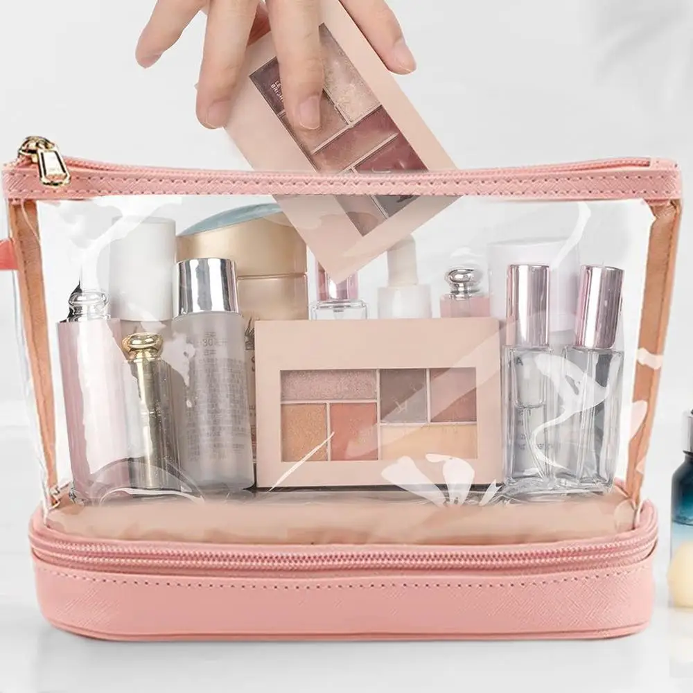 Toiletry Bags for Trave Portable Clear Makeup Bags Waterproof Makeup Storage Organizer Large Capacity Toiletry Bag Makeup Case