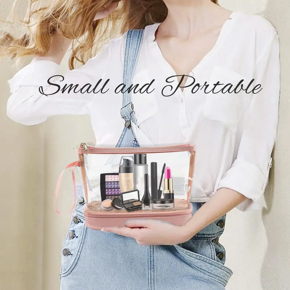 Toiletry Bags for Trave Portable Clear Makeup Bags Waterproof Makeup Storage Organizer Large Capacity Toiletry Bag Makeup Case