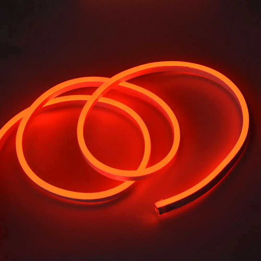 LED Neon Strip AC220V SMD2835 120LED/M Flexible Neon Lamp Light Waterproof Outdoor Holiday Decorative LED Strip With Power Plug