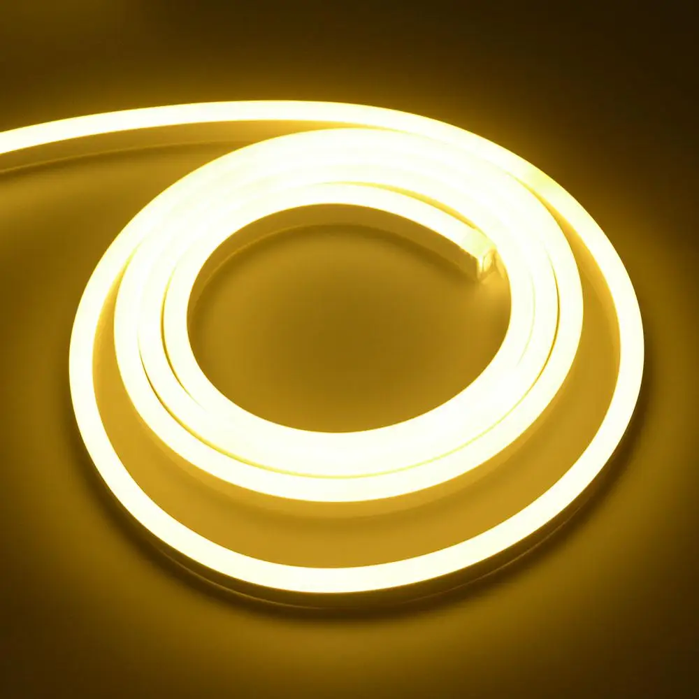 LED Neon Strip AC220V SMD2835 120LED/M Flexible Neon Lamp Light Waterproof Outdoor Holiday Decorative LED Strip With Power Plug