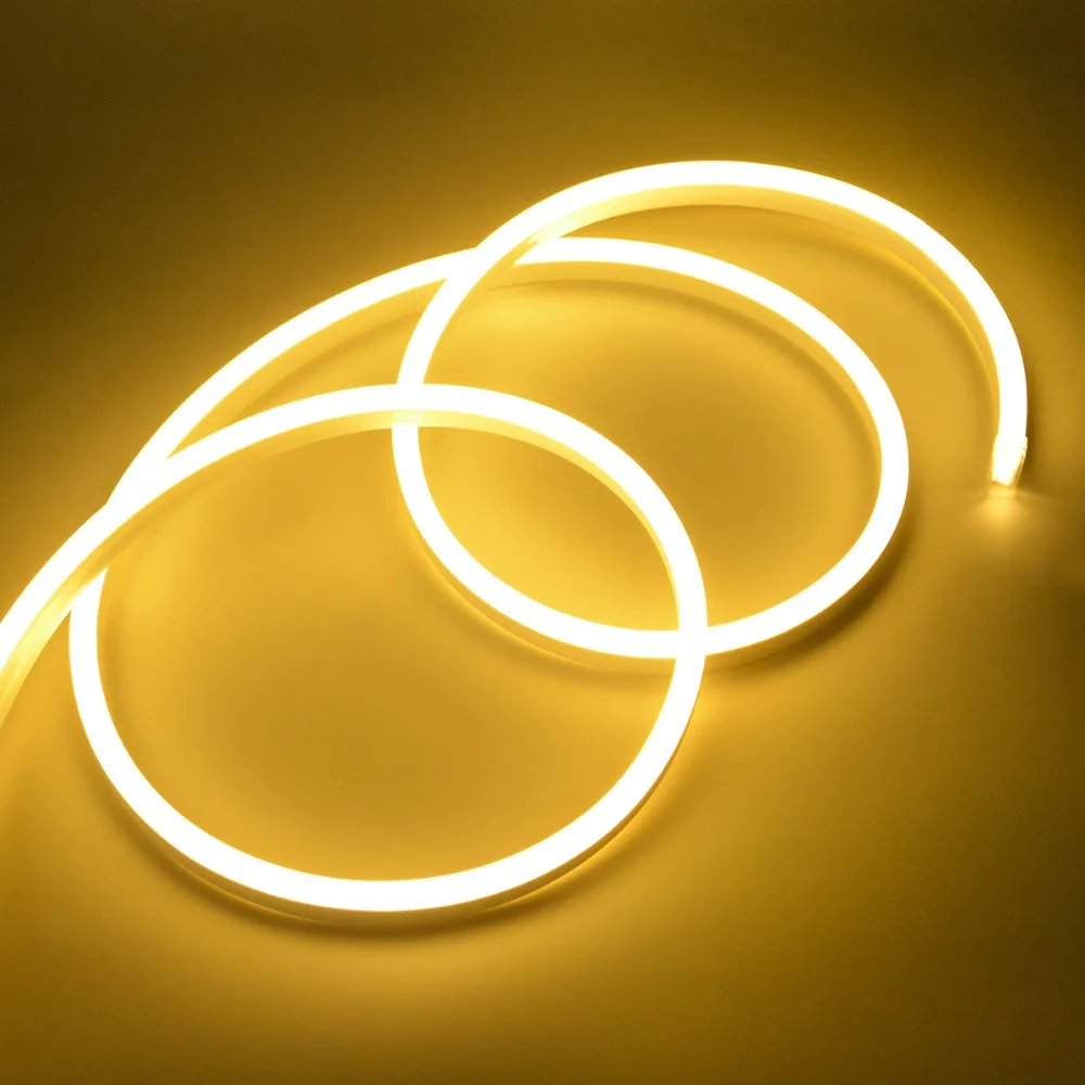 LED Neon Strip AC220V SMD2835 120LED/M Flexible Neon Lamp Light Waterproof Outdoor Holiday Decorative LED Strip With Power Plug