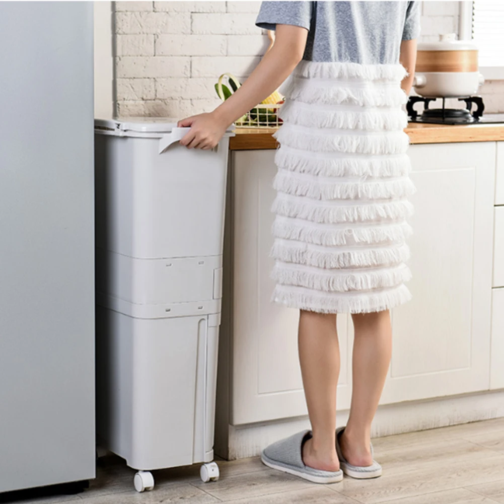 【Lifeideas】38L 2 Compartment Pedal Recycling Waste Bin for Kitchen