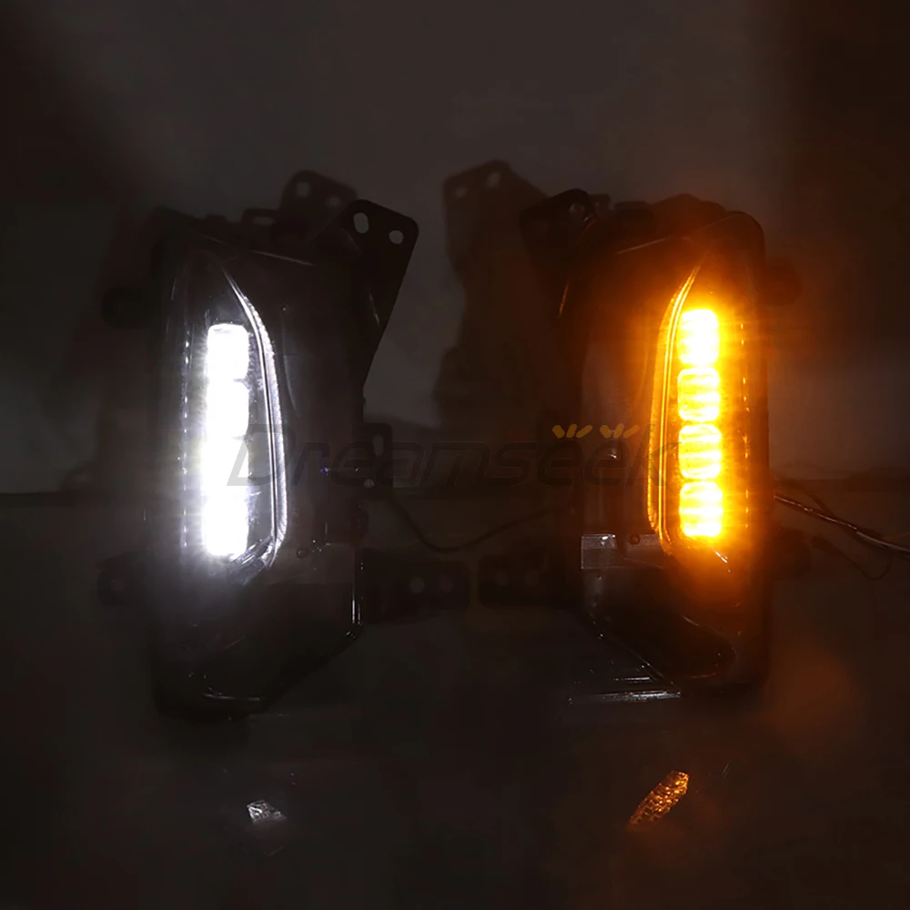 LED DRL Daytime Running Light for Chevrolet Chevy Equinox Facelift Model 2022 2023 2024 Fog Lamp with Sequential Turn Indicator