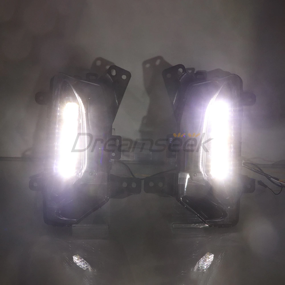 LED DRL Daytime Running Light for Chevrolet Chevy Equinox Facelift Model 2022 2023 2024 Fog Lamp with Sequential Turn Indicator