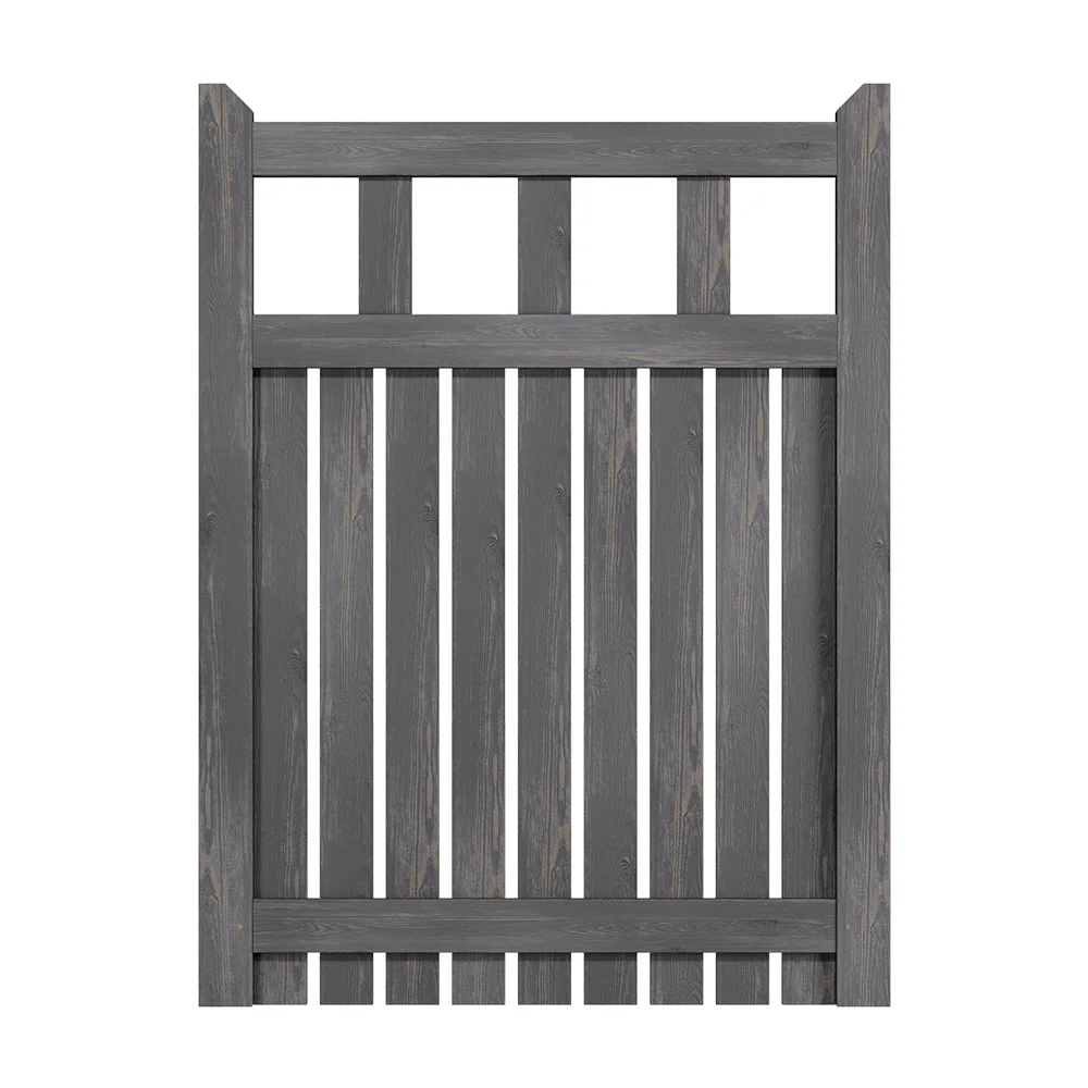 Outdoor Wooden Garden Gate Fence Door with T-hinges Stainless Steel Door Bolt