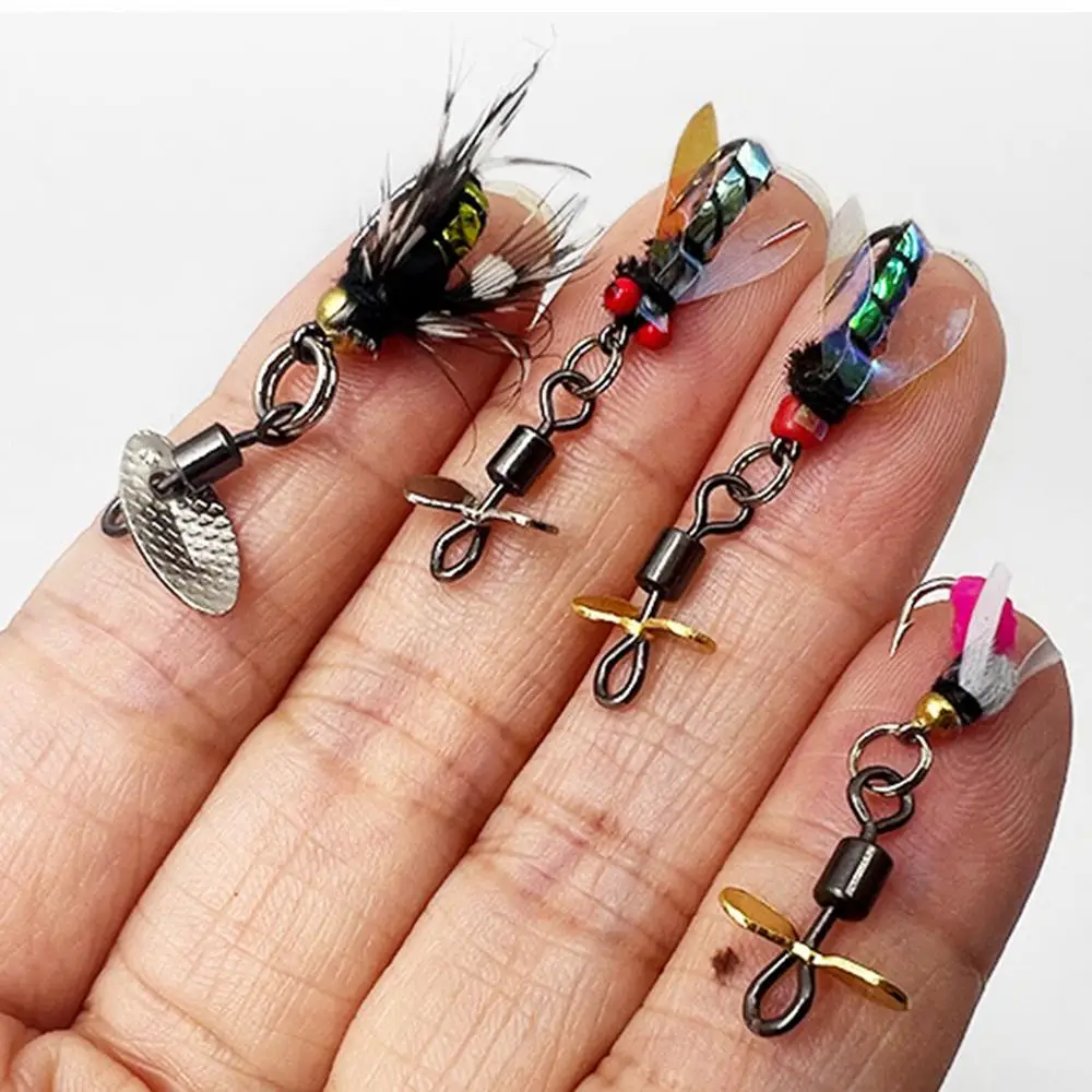42pcs/set Ice Fishing Jigs Kit Simulated Fishing Fly Hook Set Lifelike Double Layer Fly Fishing Lure Box For Fishing Fly Fishing