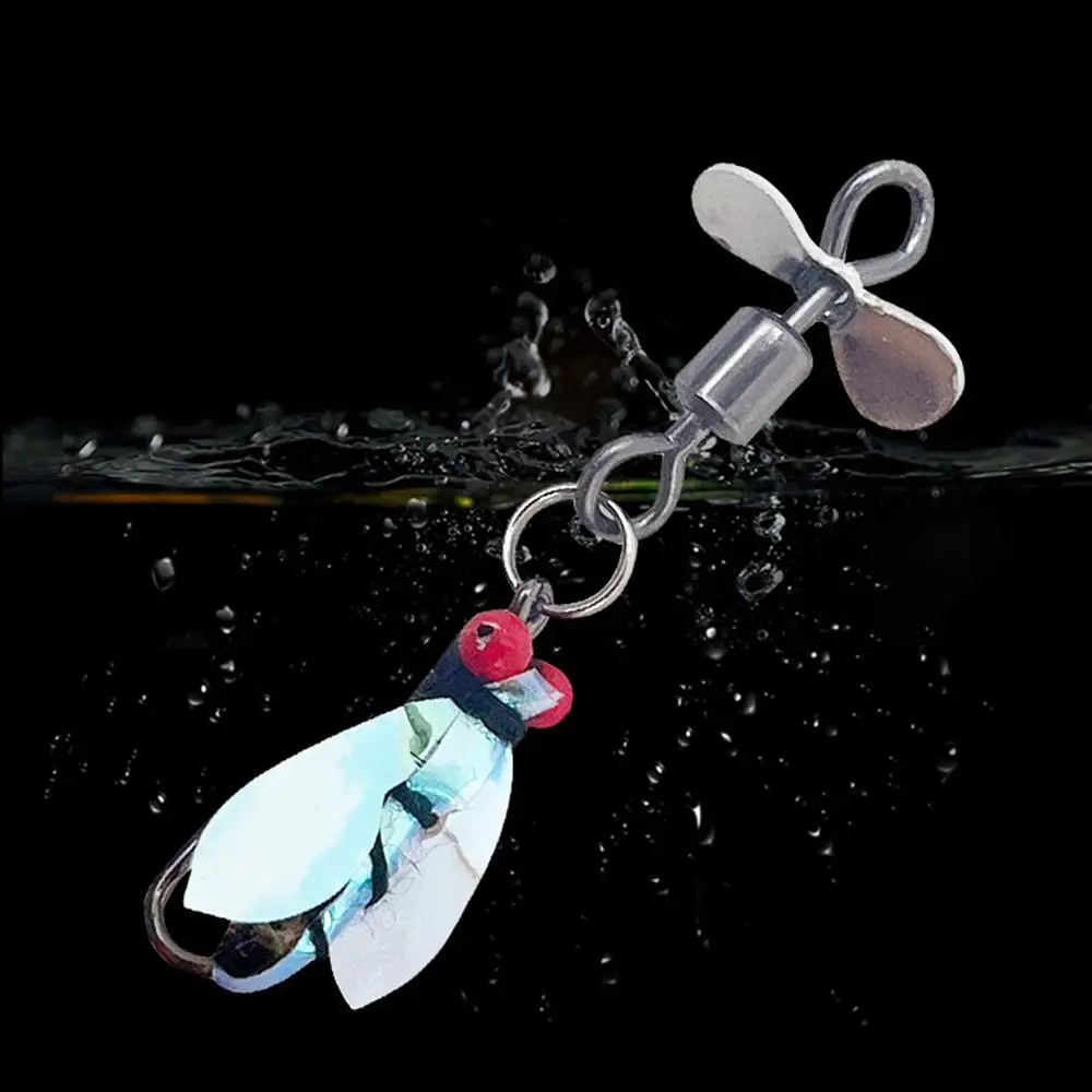 42pcs/set Ice Fishing Jigs Kit Simulated Fishing Fly Hook Set Lifelike Double Layer Fly Fishing Lure Box For Fishing Fly Fishing