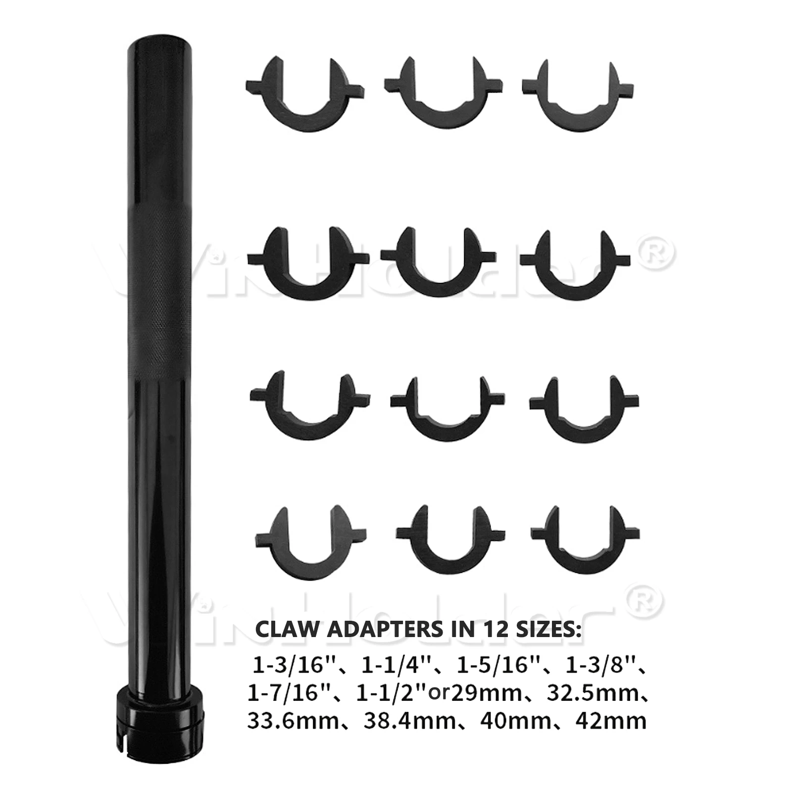 13PCS Inner Tie Rod Removal & Installation Remover Tie Rod 1/2'' Inch Drive Adapters Tools Inner Tie Rod Removal Tools Kits