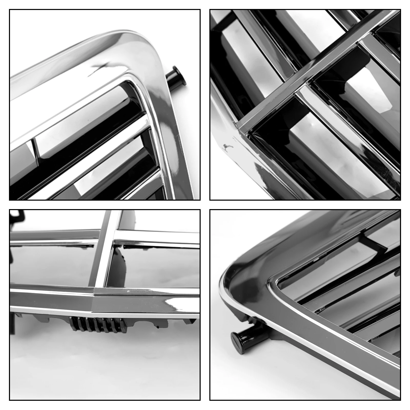 Artudatech Chrome Front Grille Grill Fit for Mercedes-Benz E Class W212 E350 E550 2010-2013