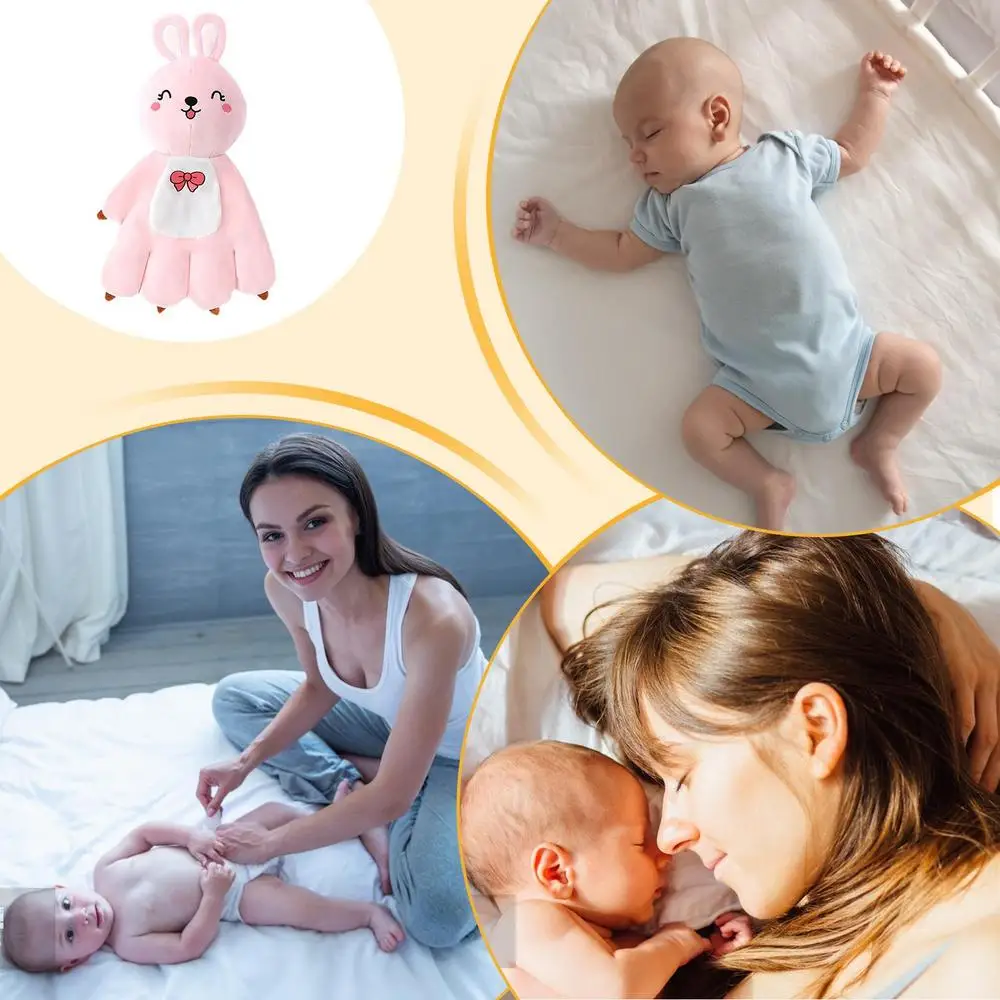 Babies Soothing Pillow Cute Animal Baby Sleep Aid Sleeping Palm Soothes Palm Anti-Startle Sleep Companion Toys Baby Startle