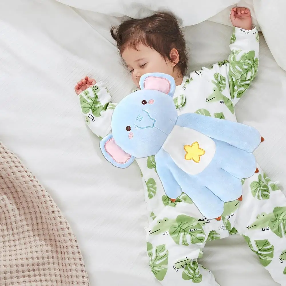 Babies Soothing Pillow Cute Animal Baby Sleep Aid Sleeping Palm Soothes Palm Anti-Startle Sleep Companion Toys Baby Startle
