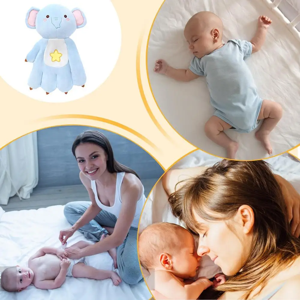 Babies Soothing Pillow Cute Animal Baby Sleep Aid Sleeping Palm Soothes Palm Anti-Startle Sleep Companion Toys Baby Startle