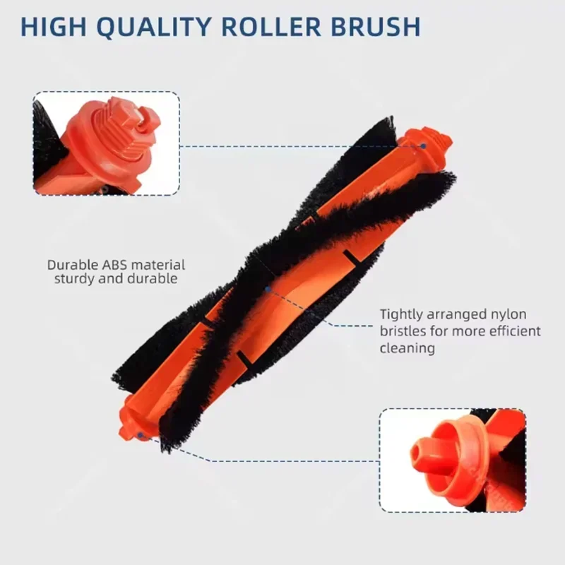 For Xiaomi Vacuum Cleaner S20 E12 E10 B112 Sweeping Robot Vacuum Cleaner Main Brush Side Brush Mop Cloth HEPA Filter Spare Parts