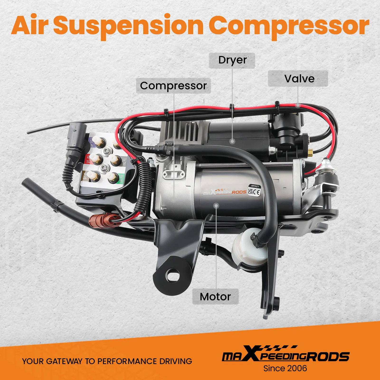 Airmatic Suspension Compressor + Valve Block for Audi A6 C6 4F Allroad 4F0616006 shock Absorber