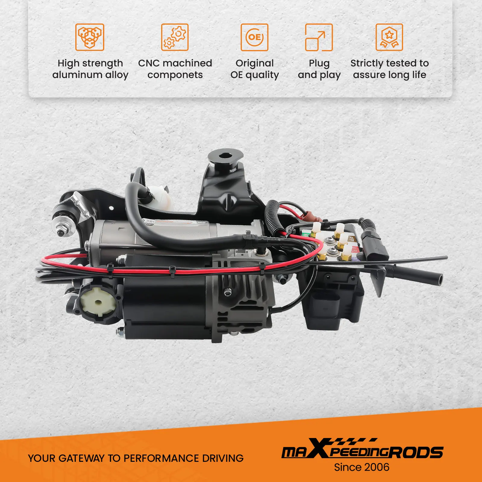 Airmatic Suspension Compressor + Valve Block for Audi A6 C6 4F Allroad 4F0616006 shock Absorber