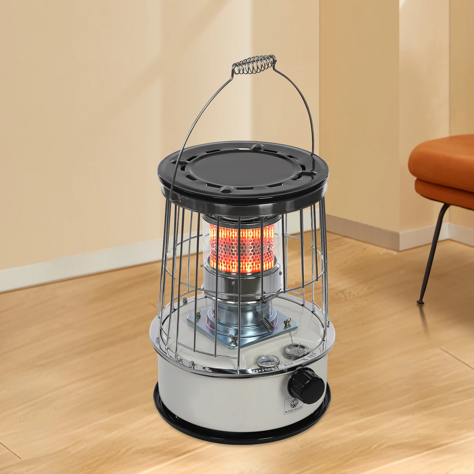 6L Portable Kerosene Space Heater Home Heater Outdoor Camping Stove Kerosene Stove for Barbecue Ice Fishing Hunting Cooking