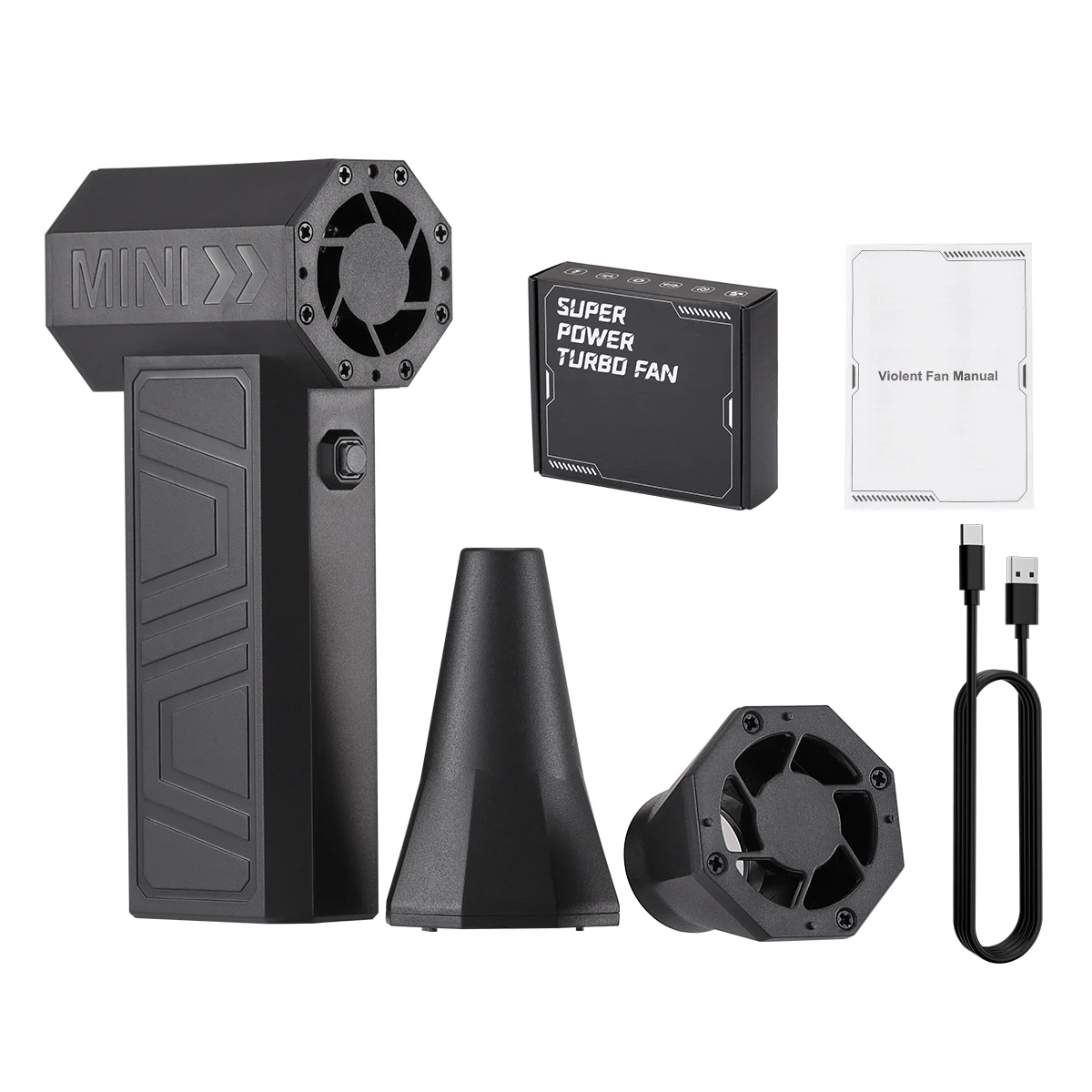 130,000RPM Air Blower Turbo Super Jet Fan USB Electric Power Handheld Mini Dust Cleaner 3High Speed Duster Gun Cleaning Tool