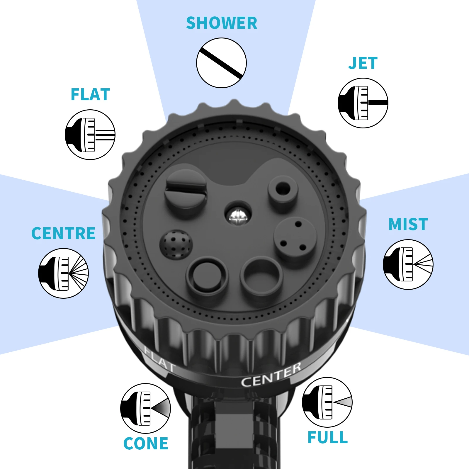 Garden Hose Pipe 75FT/100FT/150FT/200FT Expandable Garden Hosepipe Strongest Double Latex Inner Tube with 7 Function Spray Gun
