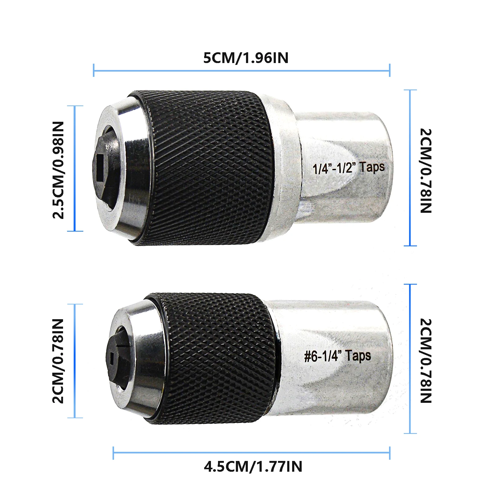 2pc Adjustable Thread Tap Socket Set for Accurate Tapping Reaming Extraction Tool