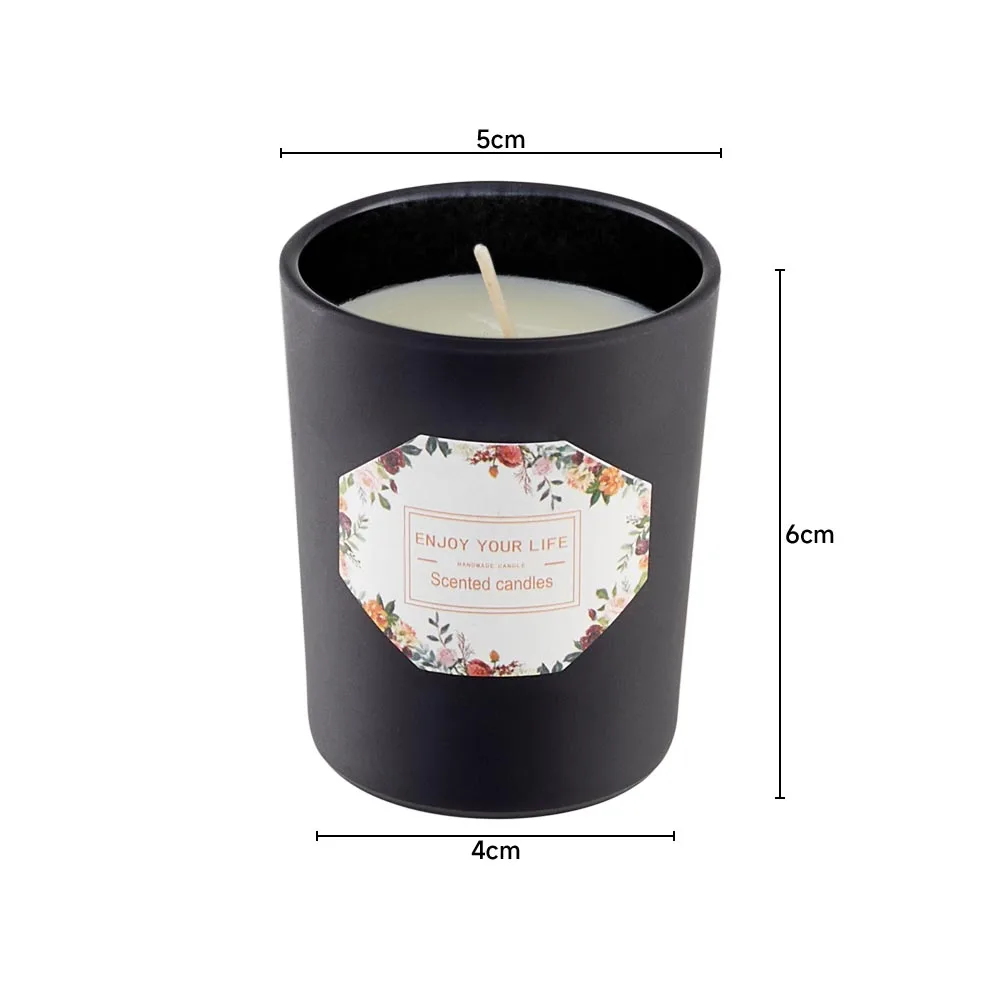 【Lifeideas】Handheld Gift Colored Glass Cup Fragrance Aromatherapy Candle