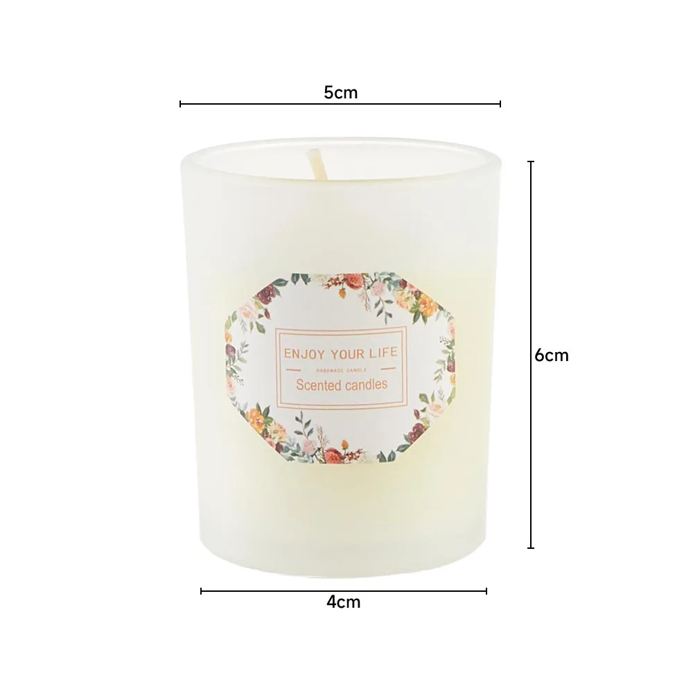 【Lifeideas】Handheld Gift Colored Glass Cup Fragrance Aromatherapy Candle