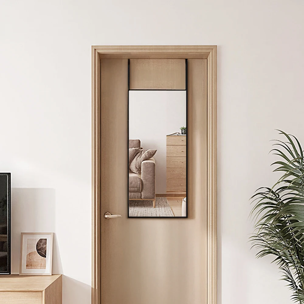 Voltsify Metal Frame Over the Door Full Length Mirror, 28cm W X 78cm H