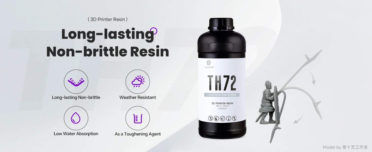 RESIONE TH72 1K 3D Resin Long-lasting Tough 3d Printer UV Resin For Elegoo Anycubic Resin 3d Photon Resin Photopolymer resin