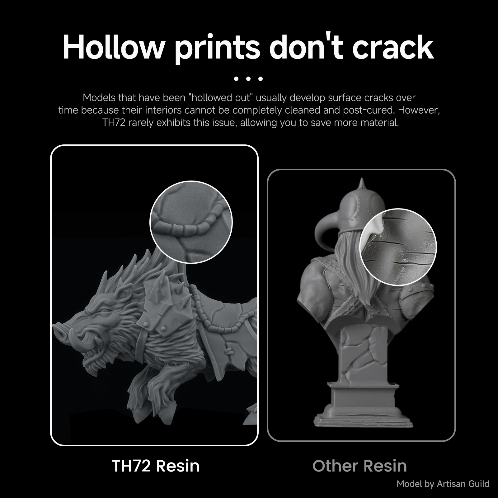RESIONE TH72 1K 3D Resin Long-lasting Tough 3d Printer UV Resin For Elegoo Anycubic Resin 3d Photon Resin Photopolymer resin