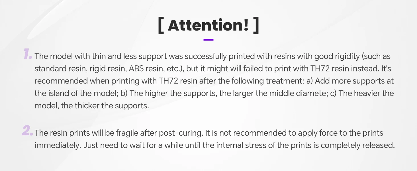RESIONE TH72 1K 3D Resin Long-lasting Tough 3d Printer UV Resin For Elegoo Anycubic Resin 3d Photon Resin Photopolymer resin